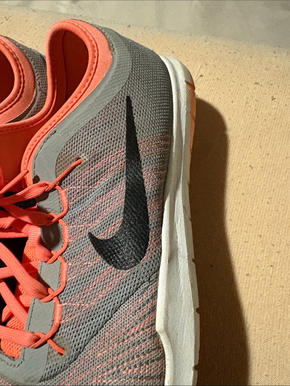 Nike Kids Sneakers in Gray and Coral Pink - Picture 5 of 8